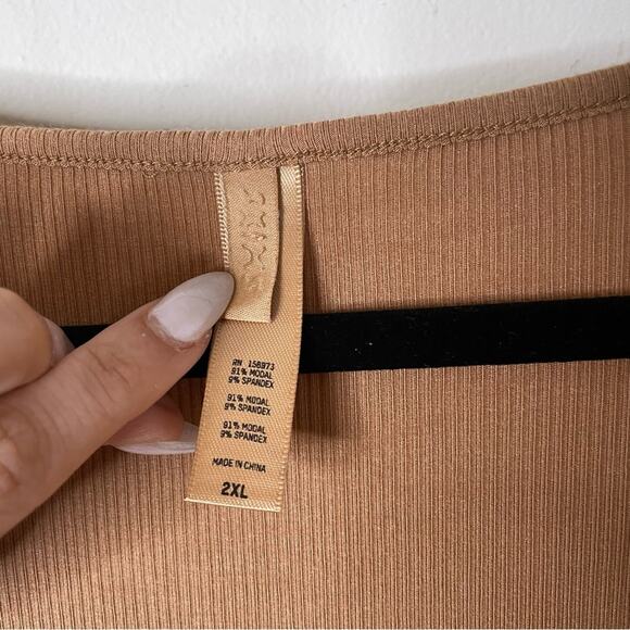 Skims Long Sleeve Soft Lounge Maxi Dress Size 2XL - Picture 6 of 8